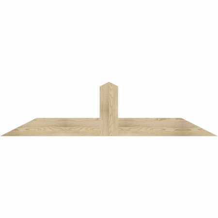 Ekena Millwork Portland Rough Sawn Timber Gable Bracket, Douglas Fir, 72"W x 18"H x 2"D x 6"F, 6/12 Pitch GBW072X18X0206POR00RDF